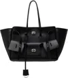 Balenciaga Black Bel Air Medium Carry All Bag In 1000 Black