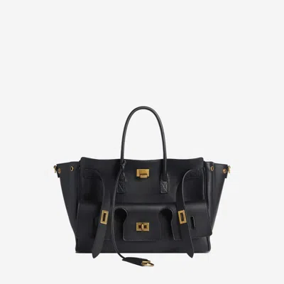 BALENCIAGA BLACK BEL AIR SMALL CARRY ALL TOTE