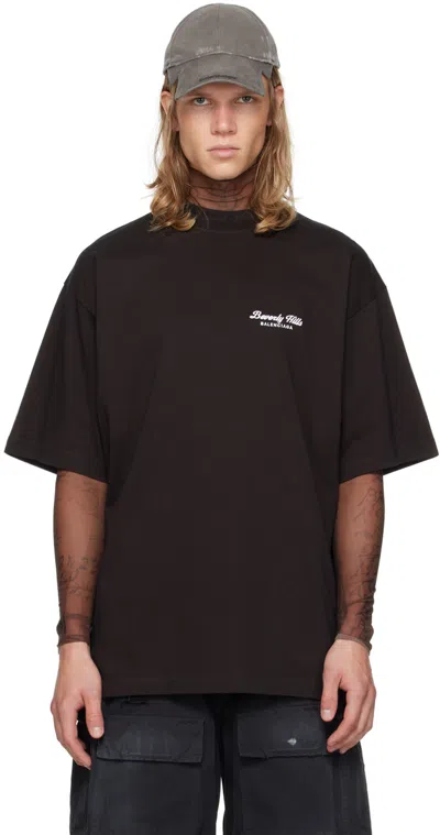 Balenciaga Beverly Hills T-shirt In Black