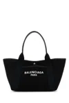 Balenciaga Borsa Shopping Biarritz Media In Tela Nera Donna In Black