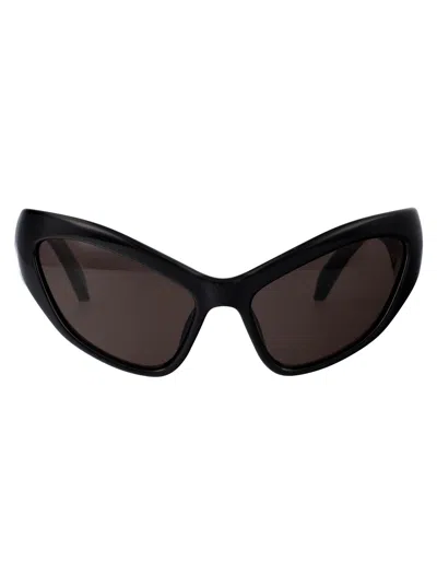 Balenciaga Black Black Grey Acetate Sunglasses
