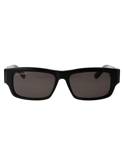 Balenciaga Black Black Grey Acetate Sunglasses
