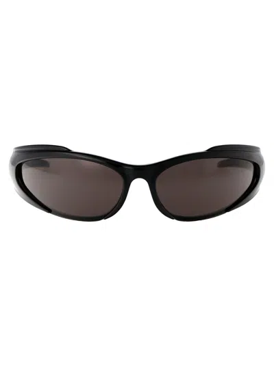Balenciaga Black Black Grey Acetate Sunglasses