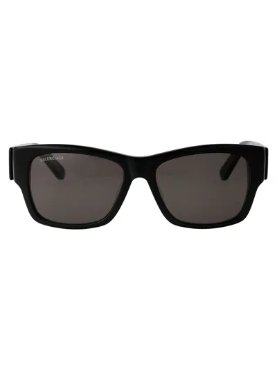 Balenciaga Black Black Grey Acetate Sunglasses