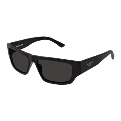 Balenciaga Black-black-grey Acetate Sunglasses
