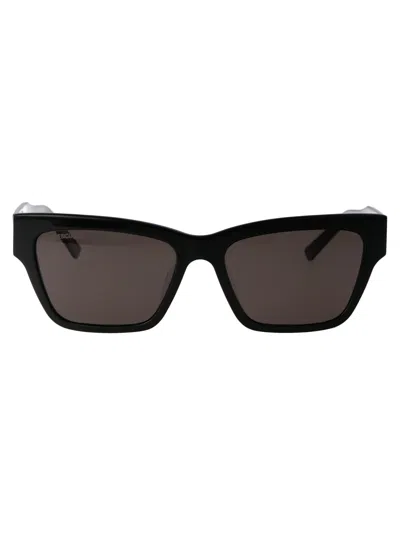 BALENCIAGA BALENCIAGA BLACK BLACK GREY ACETATE SUNGLASSES