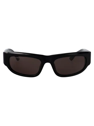 Balenciaga Black-black-grey Recycled Acetate Sunglasses