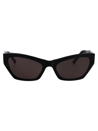 Balenciaga Black-black-grey Recycled Acetate Sunglasses