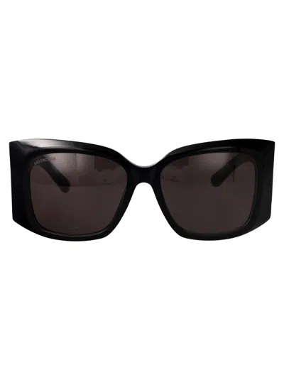 Balenciaga Black-black-grey Recycled Acetate Sunglasses