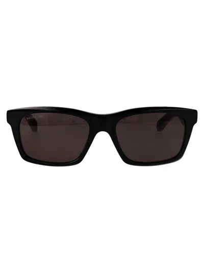 Balenciaga Black-black-grey Recycled Acetate Sunglasses