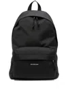 Balenciaga Black Black Solid Backpack In Black