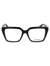 Balenciaga Square-frame Logo-detail Glasses In Black