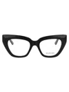 Balenciaga Black Black Transparent Acetate Glasses In Black