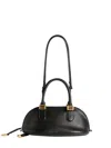 Balenciaga Mini Leather Bolero B Logo Zip Fastening Top Handle With Ring Detail In Black