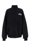 Balenciaga Jacket With Faux Fur Lining In Black