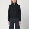 Balenciaga Black Bomber Jacket With Zip And Logo In Black
