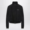 Balenciaga Black Bomber Jacket With Zip And Logo