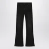 Balenciaga Black Bootcut Slim Fit Denim Trousers Women In Black