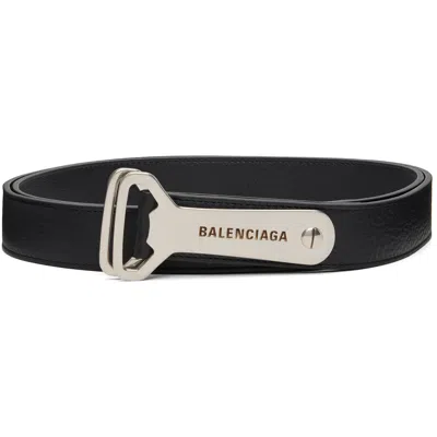 Balenciaga Black Bottle Belt In 1000 Black