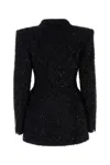 Balenciaga Women's Tweed Button Up Jacket