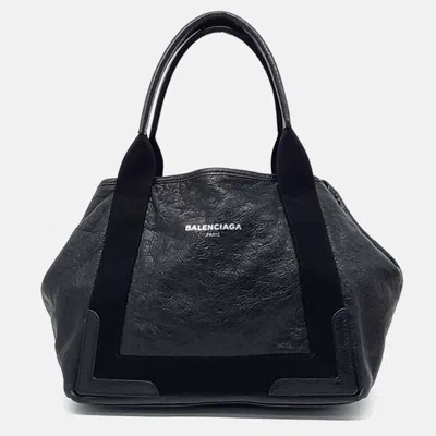 Pre-owned Balenciaga Black Cabas Tote Bag