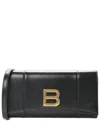 Balenciaga Black Calfskin Hourglass Continental Wallet On Strap (authentic  Pre-loved)