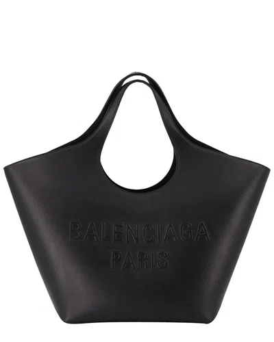 Balenciaga Black Calfskin Leather Mary Kate Tote