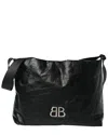 Balenciaga Black Calfskin Leather Monaco Small East West Hobo Bag (authentic  Pre-loved)