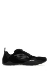 Balenciaga Black Canvas And Corduroy Monday Ultra Sneakers In Multi