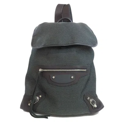 Pre-owned Balenciaga Black Canvas Backpack ()