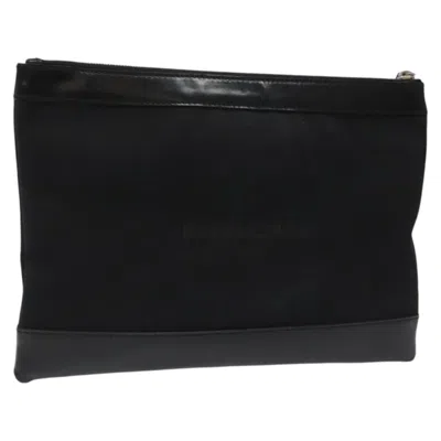 Pre-owned Balenciaga Black Canvas Clutch Bag ()