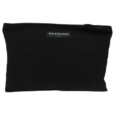 Pre-owned Balenciaga Black Canvas Clutch Bag ()