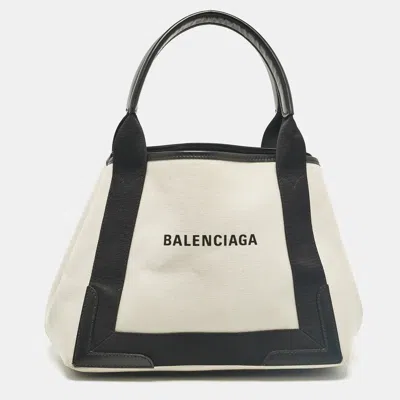 Pre-owned Balenciaga Black Canvas Leather Tote