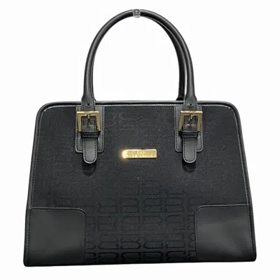 Pre-owned Balenciaga Black Canvas Leather Tote Bag ()