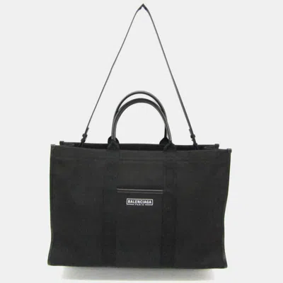 Pre-owned Balenciaga Black Canvas Medium Hardware Tote Bag
