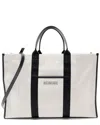 Balenciaga Black Canvas Neo Hardware Small Tote (authentic Pre-loved) In White