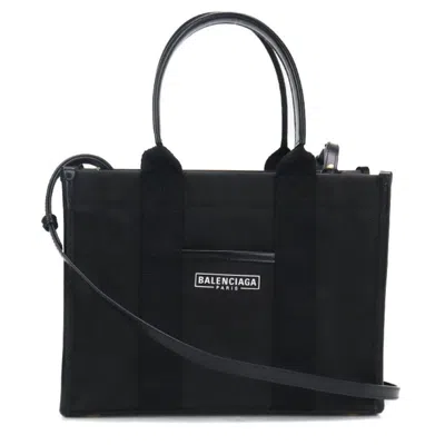 Pre-owned Balenciaga Black Canvas Tote Bag ()