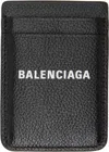 Balenciaga Black Cash Magnet Card Holder In 1090