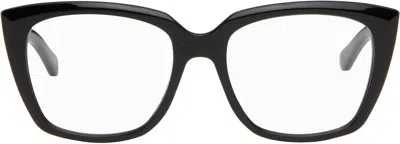 Balenciaga Black Cateye Glasses In 001 Black