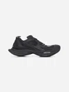 Balenciaga Black Mesh And Rubber Circuit Sneakers In Black