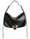 Balenciaga Womens Clicca Medium Shoulder Bag Adjustable In Black