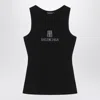Balenciaga Nano Bb Tank Top In Black