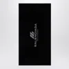 Balenciaga Black Cotton Activewear Gym Towel