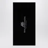 Balenciaga Black Cotton Activewear Gym Towel In Black