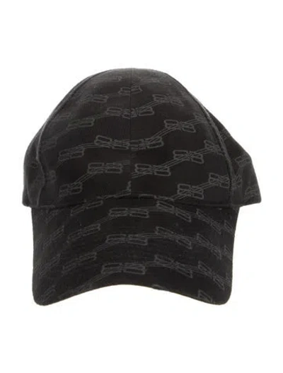 Pre-owned Balenciaga Black Cotton  Baseball Hat