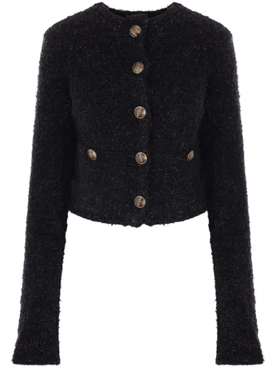 Balenciaga Moncler Grenoble Dark Beige Bonnieure Bomber Jacket In Black