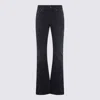 Balenciaga Women`s Slim Fit Bootcut Pants In Black/green/red In Black