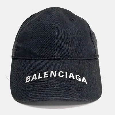 Pre-owned Balenciaga Black Cotton Cap