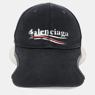 Pre-owned Balenciaga Black Cotton Cap