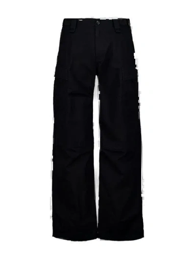 Balenciaga Black Cotton Cargo Pants